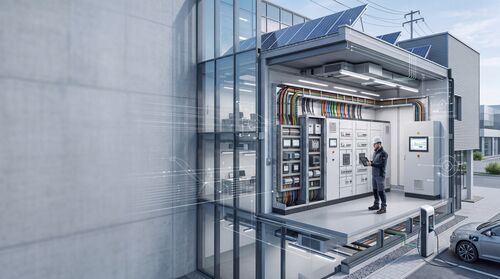 Schaltschrank mit moderner Verteilungstechnik