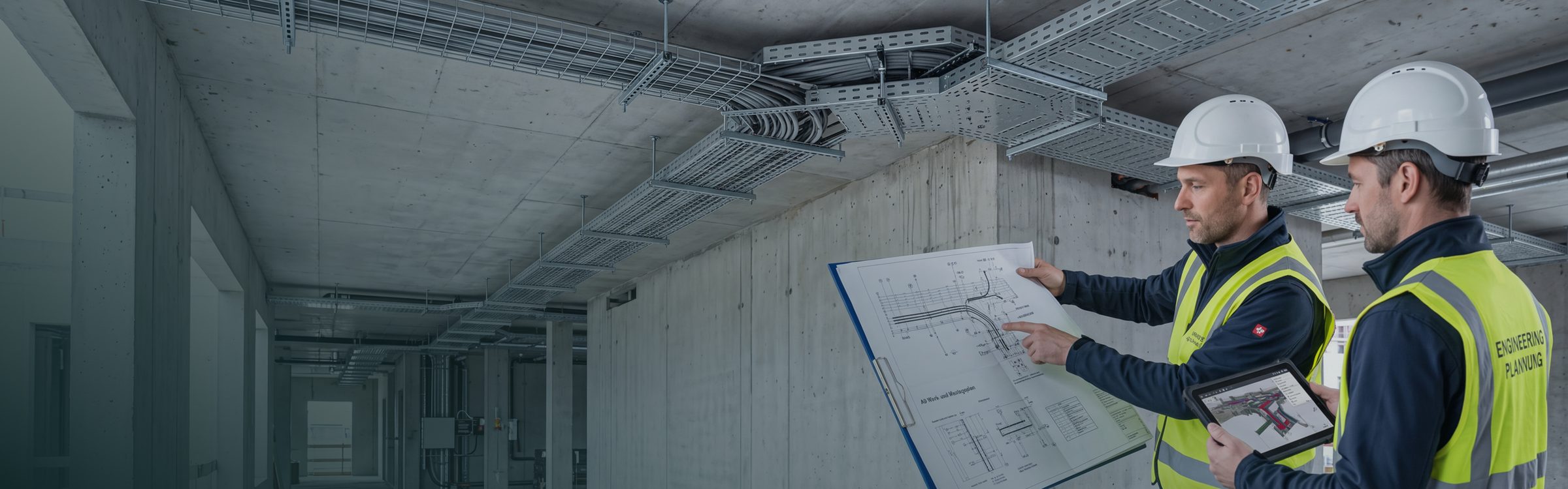 Montageplanung – Kabeltrassen im Rohbau